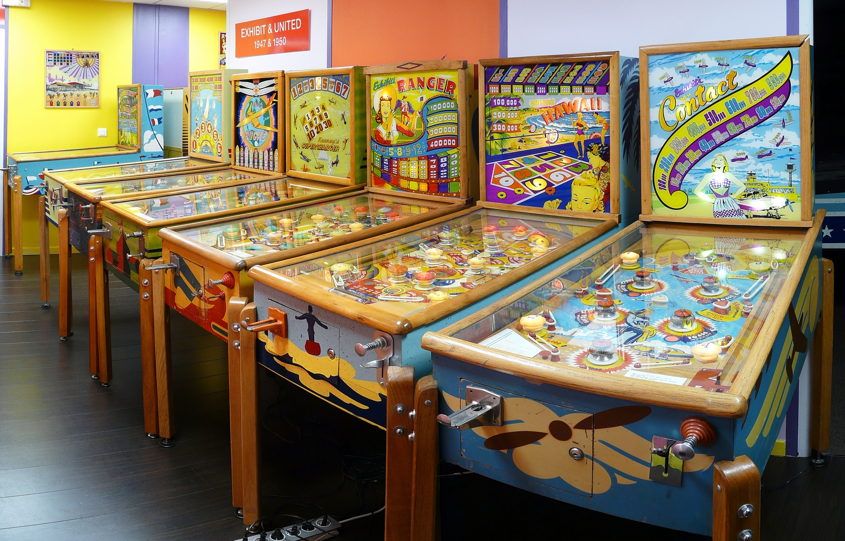 Pinball museum in colors